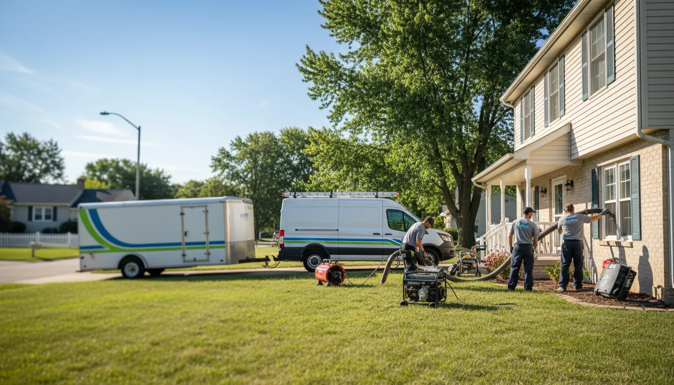 Flooded Basement Restoration And Cleanup With Repair in Paola, KS near me